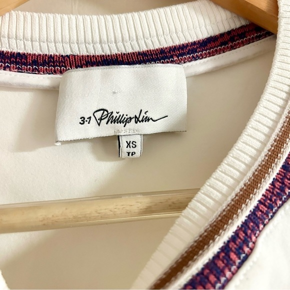 3.1 Phillip Lim Twisted Sweatshirt in White sz XS - Picture 4 of 5